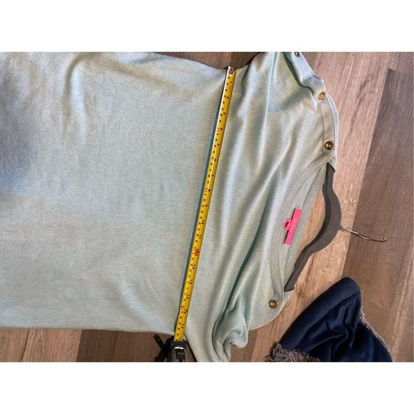 Lilly Pulitzer Milton Boatneck Sweater Whispered Heather Blue, Size XS, MP $148 - Picture 11 of 12